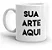 Caneca de Porcelana Branca Personalizada 325 Ml - Imagem 1