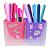 Porta Objetos Kit Full Color C/2 Rosa e Roxo Dello - Imagem 1