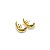 BRINCO CROISSANT EAR HOOK FOLHEADO A OURO 18K. - Imagem 5
