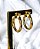 BRINCO ARGOLA LISA TUBO M FOLHEADO A OURO 18K. - Imagem 3