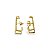 BRINCO EAR HOOKE MIRIAN FOLHEADO A OURO 18K. - Imagem 2