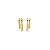 BRINCO EAR HOOKE MIRIAN FOLHEADO A OURO 18K. - Imagem 1