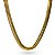 COLAR DE MALHA ESCAMA DUPLA 6mm FOLHEADO A OURO 18K. - Imagem 1