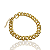 PULSEIRA GLAMOUR FOLHEADO A OURO 18K. - Imagem 2