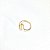 ANEL MINIMALISTA FOLHEADO A OURO 18K. - Imagem 5