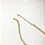 COLAR RIVIERA 3MM CRISTAL 40CM + 5CM EXTENSOR FOLHEADO A OURO 18K. - Imagem 1