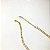 COLAR RIVIERA 3MM CRISTAL 60CM  FOLHEADO A OURO 18K. - Imagem 2