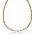 COLAR RIVIERA 3MM CRISTAL 60CM  FOLHEADO A OURO 18K. - Imagem 1