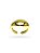 ANEL OVAL AJUSTAVEL OVAL VICTORIA BANHADO A OURO 18K. - Imagem 2