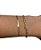 PULSEIRA FITA FINA 3 MM BANHADO  A OURO 18K. - Imagem 2
