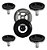 KIT completo QUEIMADOR AGILE GLASS  PARA FOGÃO 5 BOCAS - Imagem 1