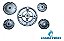 Kit Bacia Queimador Difusor Cooktop Fischer Com Tripla Chama - Imagem 2