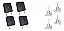 Kit 4 Interruptor+4 Registro Ramal Encaixe Fischer Cooktop - Imagem 1