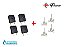 Kit 4 Interruptor+4 Registro Ramal Encaixe Fischer Cooktop - Imagem 2