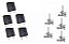 Kit 5 Interruptores+5 Registro Ramal Rosca Fischer Cooktop - Imagem 1
