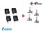 Kit 4 Interruptores+ 4 Registro Ramal Rosca Fischer Cooktop - Imagem 2