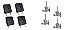 Kit 4 Interruptores+ 4 Registro Ramal Rosca Fischer Cooktop - Imagem 1