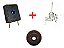 Kit 1 Interruptores+1 Registro Ramal Encaixe Fischer Cooktop+ 1 borracha de vedação - Imagem 1