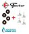 Kit 4 Registro Ramal Encaixe Fischer+4 Borrachas De Vedação - Imagem 2