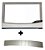 MOLDURA + PUXADOR FORNO GOURMET GRILL PRATA/INOX - Imagem 1