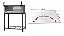 830X265 Vidro Forno Lastro Metalnox Pg3 | Pg9 | Pe3 | Pe9 - Imagem 2