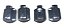 Kit De 4 Botões Interruptores Fogão Cooktop Safanelli - Imagem 1