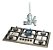 REGISTRO ZAMAC  R E SR INFINITY MESA INOX HASTE LONGA - Imagem 1
