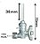 REGISTRO ZAMAC  R E SR INFINITY MESA INOX HASTE LONGA - Imagem 3