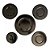 Kit Espalhadores Tampinhas Fogão Cooktop Fischer Original 1642 ANTIGO - Imagem 1
