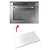 470X435 Vidro  porta do forno Brastemp Intermediario  Bo260ar - Imagem 1