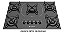 VIDRO MESA 5Q TC PRETO COOKTOP AGILE 21 - Imagem 2