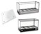 Vidro Lateral 3 Furos Para Estufa Titã Linha Evr 345X336 - Imagem 1