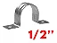 ABRACADEIRA ACO D1/2"-D21,34MM ZINCADA P/TUBO - Imagem 2