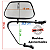 Retrovisor Americano Ford F100 F1000 F350 F600 1972 A 1992 Par - Imagem 4