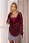 BLUSA TULE GOLA DRAPEADA C/ TOP - Imagem 2