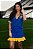 CONJ.TRICOT BRASIL BLUSA MINI SAIA C/ BABADO BICOLOR - Imagem 2