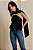 BLUSA CHIFFON TEXTURIZADA C/ DETALHE PASSANTE METALICO - Imagem 7