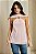 BLUSA CHIFFON TEXTURIZADA C/ DETALHE PASSANTE METALICO - Imagem 1