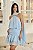 VESTIDO CHIFFON BABADO C/ PASSANTE METALICO FRONTAL - Imagem 7