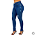 Calça Jeans Feminina Skinny Puido Elastano Cintura Alta Efeito Levanta Bumbum - Imagem 2