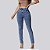 Calça Jeans Feminina Skinny  Marmozidada C/ Puido Elastano Cintura Alta Efeito Levanta Bumbum - Imagem 5
