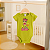 Body para Bebê Infantil Algodão Suedine Estampado Lol Verde - Imagem 1