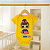 Body para Bebê Infantil Algodão Suedine Estampado Lol Amarelo - Imagem 1