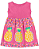 Vestido Kely Kety Bebê Menina Verão Abacaxi Rosa P ao G - Imagem 2