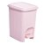 LIXEIRA PLASUTIL TRAMA ROSA - Imagem 1