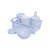 KIT HIGIENE PLASUTIL TRAMA AZUL - Imagem 1