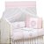 KIT DE BERCO BRUBRELEL ENCANTO BEBE URSO ROSA - Imagem 1