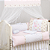 KIT DE BERCO BRUBRELEL ENCANTO BORBOLETAS ROSA - Imagem 1