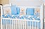 KIT DE BERÇO TIQUINHO ROYAL - URSO ENCANTO AZUL - Imagem 1