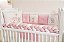 KIT DE BERÇO TIQUINHO ROYAL CHARME ROSE - Imagem 1